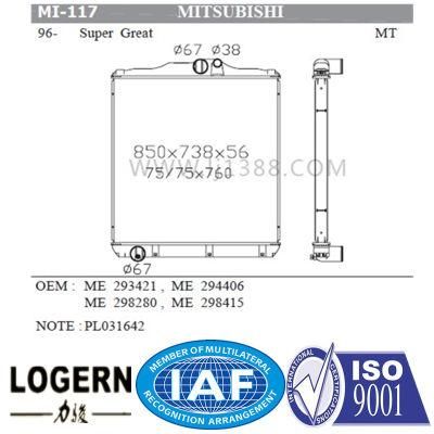 Cooling System Radiator for Mitsubishi Super Great&prime;96-03 Mt