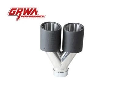 Dual Style Carbon Fiber Exhaust Tip in Stock