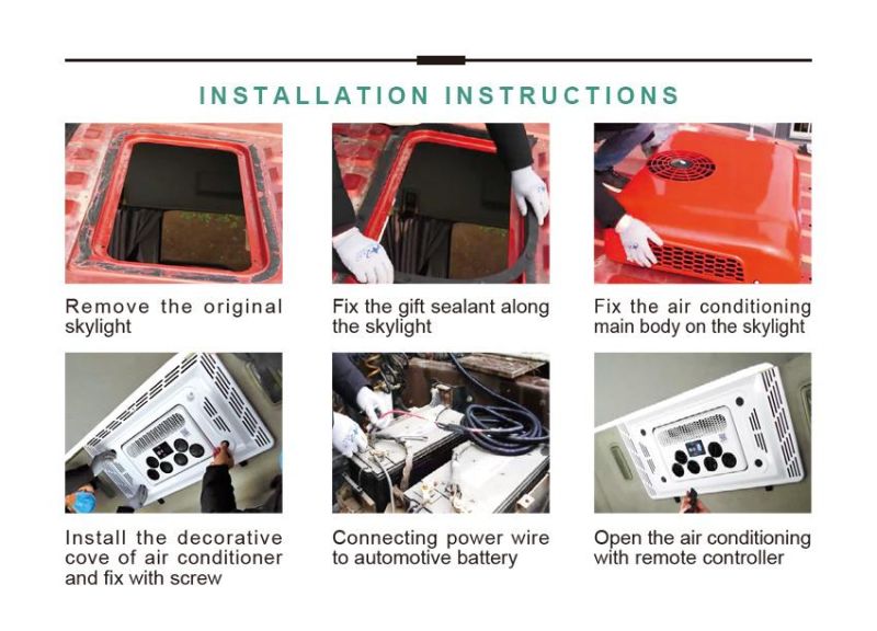 High Quality Roof Mounted Air Conditioners for Truck DC 12V 24V