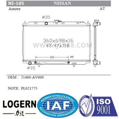Auto Cool Radiator for Nissan Aimera/Primera&prime;00-02 at