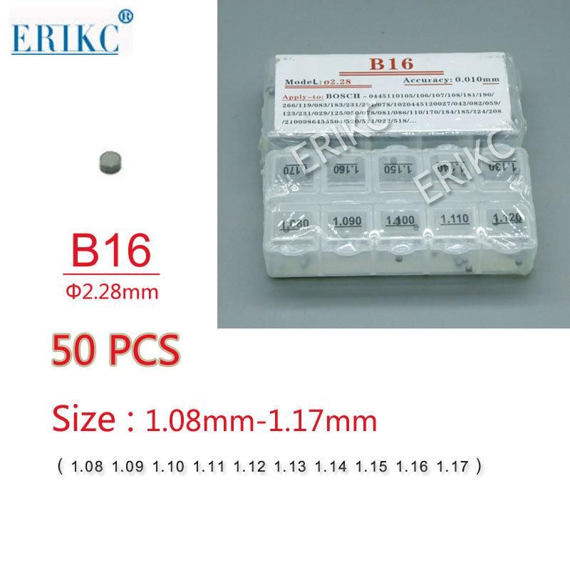 Erikc B16 Cr Fuel Nozzle Needle Valve Shim and Bosch Injector Body Spacer Shim, Calibration Shim Size: 1.080mm--1.260mm