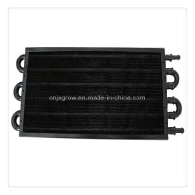 Tube Fin Transmission Oil Cooler 6 Pass with Side Plate