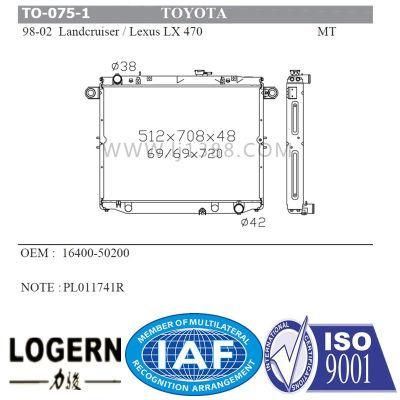Radiator for Toyota 98-02 Landcruiser/Lexus Lx 470 Mt