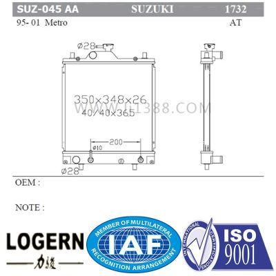 Engine Parts Aluminum Radiator for Suzuki Metro&prime;95-01 at