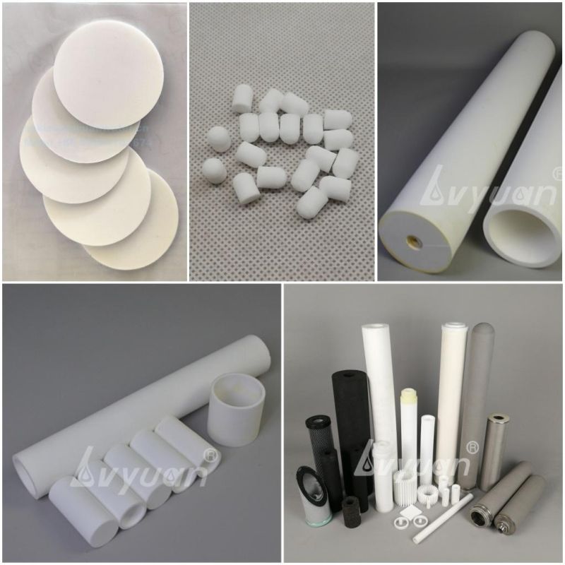 Microns Pneumatic Components Factory Sintered Porous PE Air Oil Filter Element Exhaust Silencer Plastic Muffler
