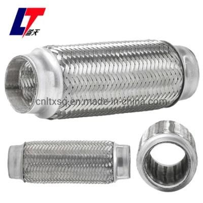 Quality Stainless Steel Double Braid Motorcycle Muffler Silencer Exhaust Flexible Pipe