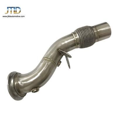 304 Stainless Steel Exhaust Pipe Catless Exhaust Downpipe for BMW B48 F30