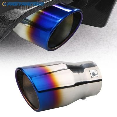 Auto Parts 3inch Inlet Steel Titanium Pipe Exhaust Muffler Tips