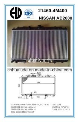 Cheap Aluminum Brazed Welded Car Radiator for NISSAN AD 2000