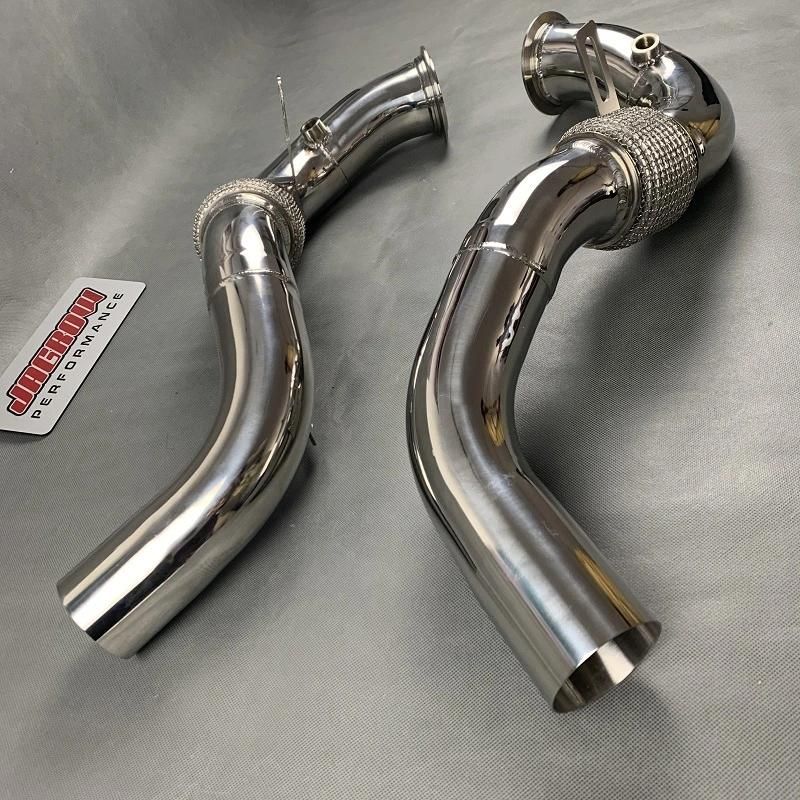 Thicker Flange Exhaust Downpipe for BMW X5m F85 X6m F86 15-17