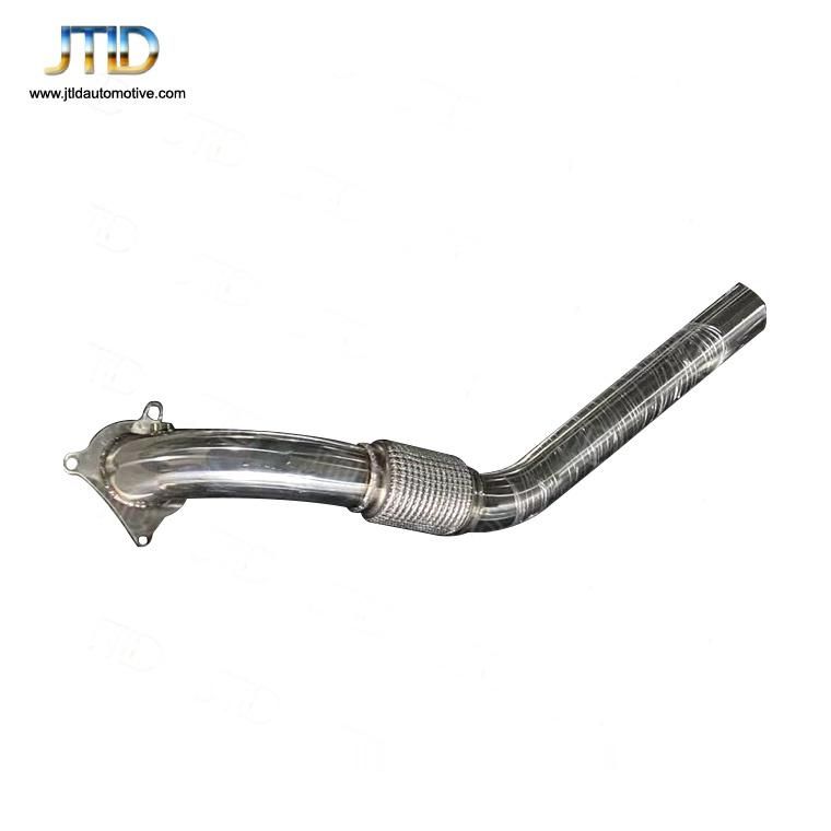 Better Price Polished Straight Exhaust Downpipe for VW Golf Mk7 Mk7.5 Gti
