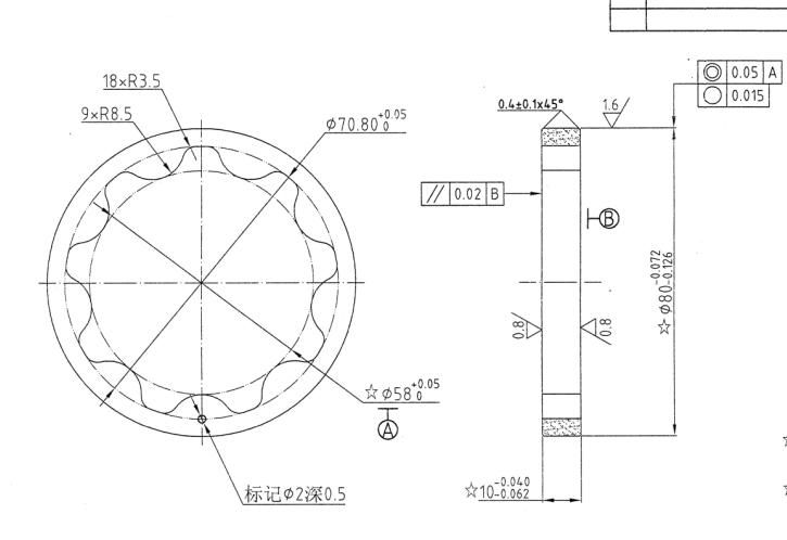 Sintered Oil Pump Rotor Hl308002