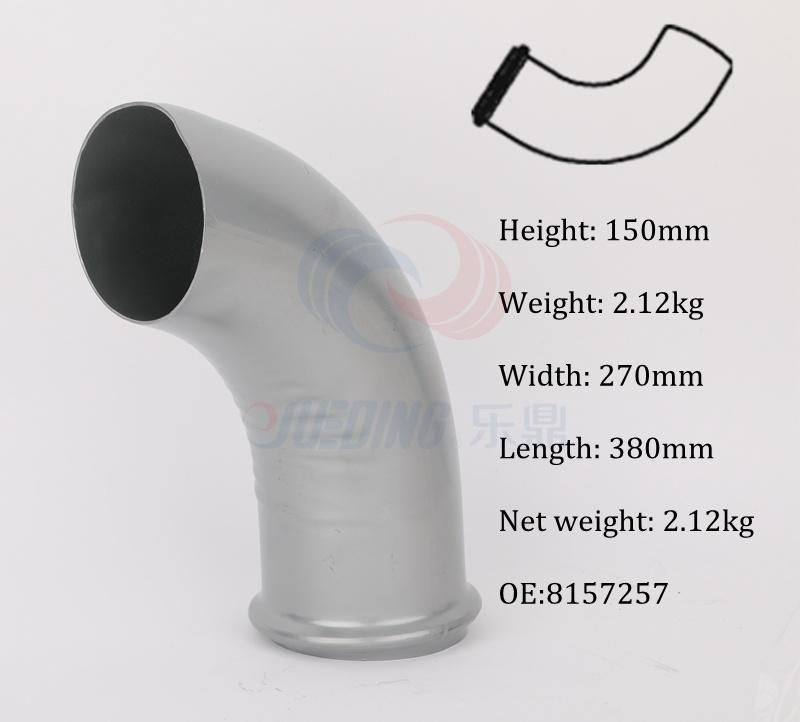OE 8157257/1629939/1626097 Aluminize Material Exhaust Pipe