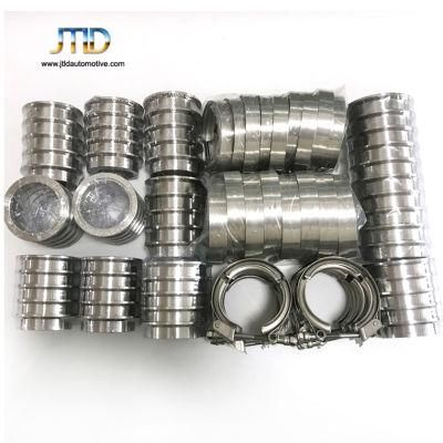 304 Stainless Steel Exhaust V Band Clamp Kits with Male and Female Flanges