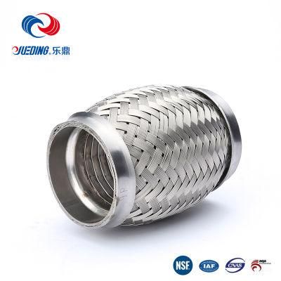 Flexible Exhaust Pipe with Flange, Stainless Steel Exhaust for Auto