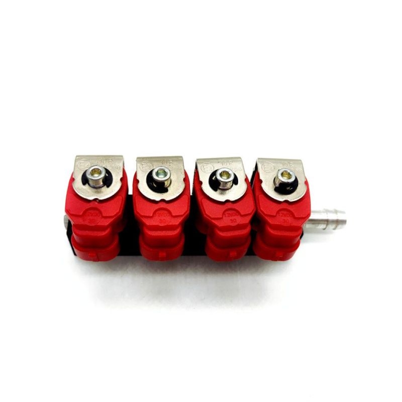 Llano Red LPG CNG Rail Injector Ln-Lvtk04 for Easy Installation 4 Cylinder Automobiles Gpl Gnv Injector