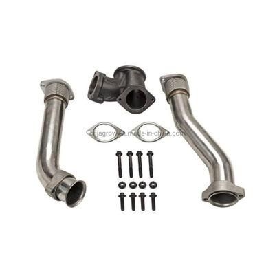 Racing Polished 304 Ss Power Stroke Turbo Diesel Exhaust up Pipes for 7.3L Ford Powerstroke 1999-2003 F250 F350