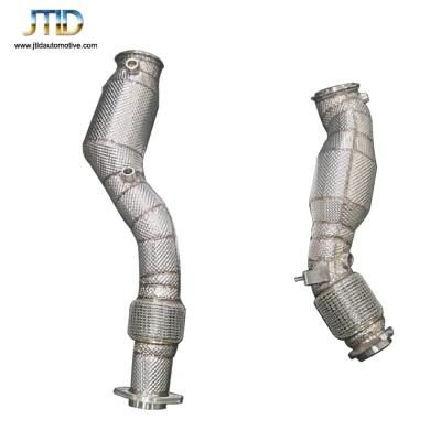 with or Without Heat Shield Stainless Steel Race Exhaust Downpipe for BMW X3m X4m F91 F98 3.0L