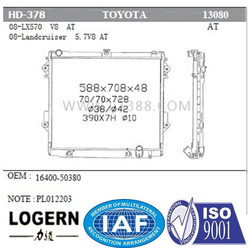 Radiator for Toyota 08-Lx570/Landcruiser at Dpi: 13080