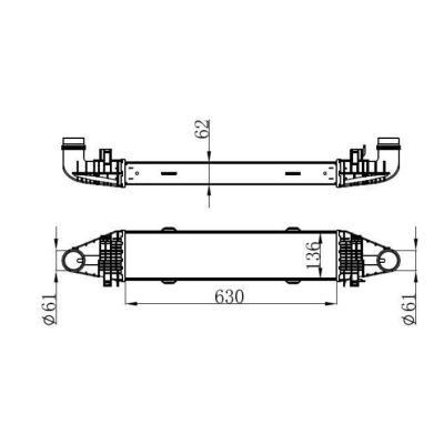 Automobile Engine Intercooler Assy for Benz 56027