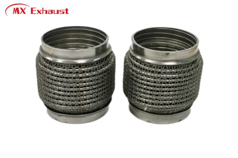 Manufacturer Supplier Exhaust Flex Bellow Pipe SUS304/201 with Inner Braid and out Wire Mesh