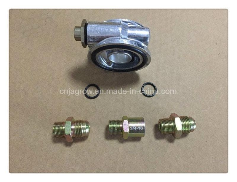 Mocal Type Oil Filter Oil Cooler Sandwich Plate Adapter with Thermostat