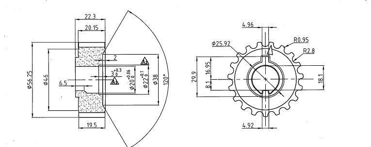 Pulley for Automobile Transmission Use Hl030010