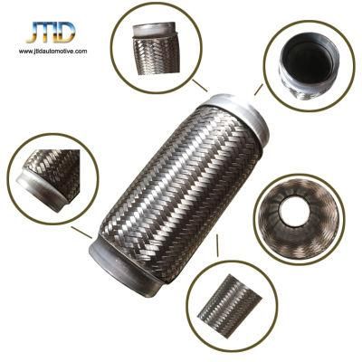 Stainless Steel Flex Coupling with Inner Braid Liner Flexible Exhaust Muffler Pipe for Auto