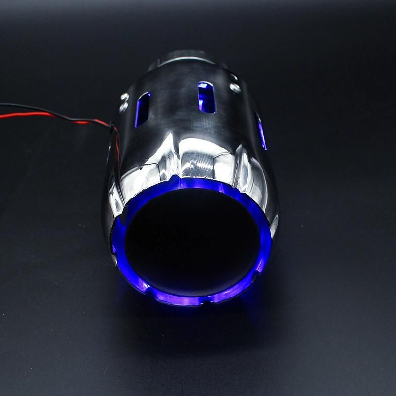 China Supplier Auto SS304 Red LED Light Shinning Exhaust Muffler