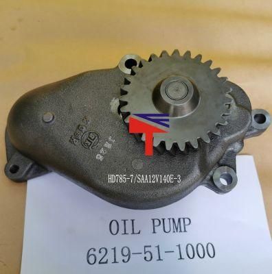 Machinery Engine Oil Pump 6219-51-1000 for Dumptruck HD785-7 Engine SAA12V140e-3