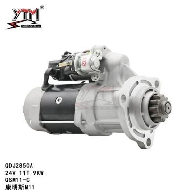Ytm Starter Motor Qdj2850A - Cw/24V/11t/9.0kw Same as Original Engine Parts for OE 19011509
