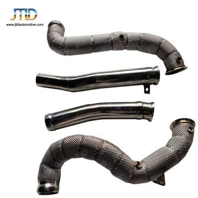 Exhaust System Downpipe with Heat Shield for Mercedes Benz Amg Gt Gts Gtr 2015+