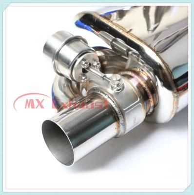 Universal High Performance Exhaust System Exhaust Muffler with Cutout Valve