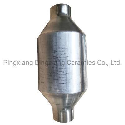 Hot Sale Universal Catalytic Converter with 400 Cells Ceramic Honeycomb