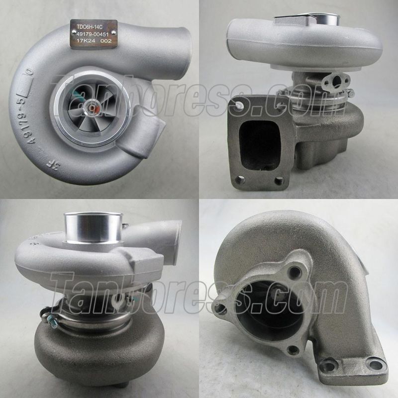 Turbocharger for Caterpillar TDO6H-14C/14 S6KT E200B 49179-00451 4917900451 49179-00450