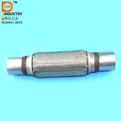 2.5*100 mm Auto Exhaust Braided Flexible Pipe with Interlock