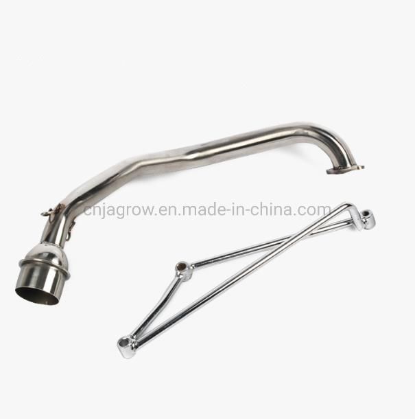Stainless Exhaust Muffler System Header Pipe Link Tube for YAMAHA Gy6 125cc 150cc