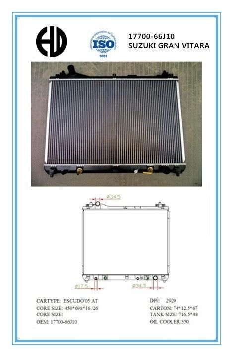 Aluminum Brazed Auto Radiator for Suzuki Gran Vitara