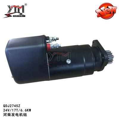 Ytm Starter Motor - 24V 17t 6.6kw Starter for Hechai Motor 24V 17t