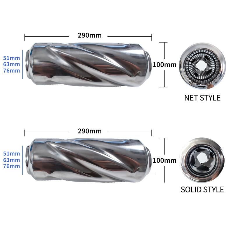 Central Resonator Tornado Bullet Auto Muffler for Enhanced Sound Performance