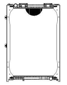 Truck Radiator for Man F2000 OE#81061016407
