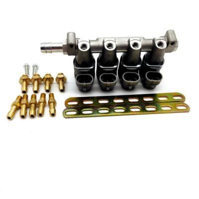 Llano Grey 3ohm 4 Cylinder CNG LPG Injector Rail Ln-Lig1 for Efi Carburetor System