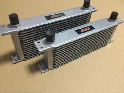 Aluminum Mocal Type Silver Oil Cooler 13&#160; Row 16 Row with an Fittings