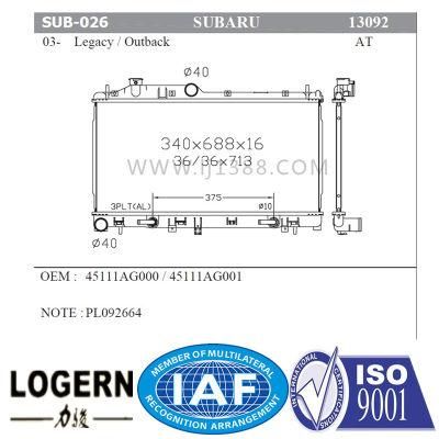 Auto Radiator for Subaru 03- Legacy/Outback at Dpi: 13092