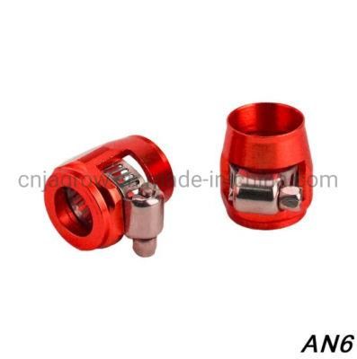 Hose Clamp An6 Fuel Oil Water Tube Hose Fittings Finisher Clamps Hex Finishers ID16mm