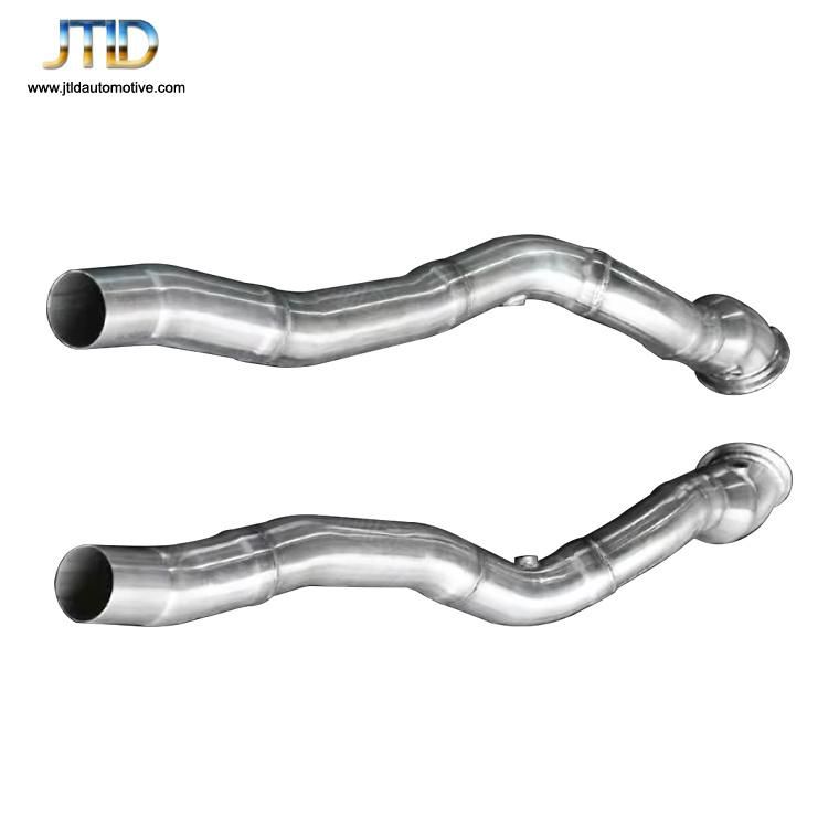 Polish Straight Catless Exhaust Downpipe for Ferrari California