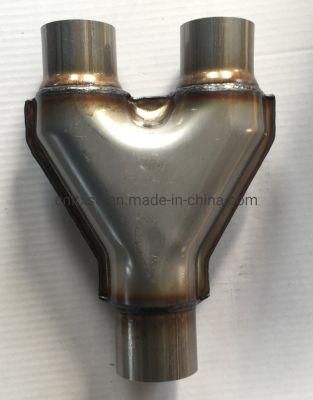 2.5&quot; Stainless Steel Y Shape Car Exhaust Connection Pipe