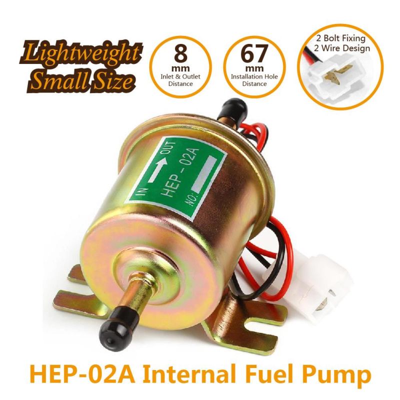 Universal 12V Low Pressure 4-7psi Gas Diesel Inline Electric Fuel Pump