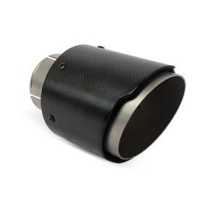 Akrapovic Exhaust Tip Matte Black Carbon Fiber End Pipe out: 76 89 101 114mm
