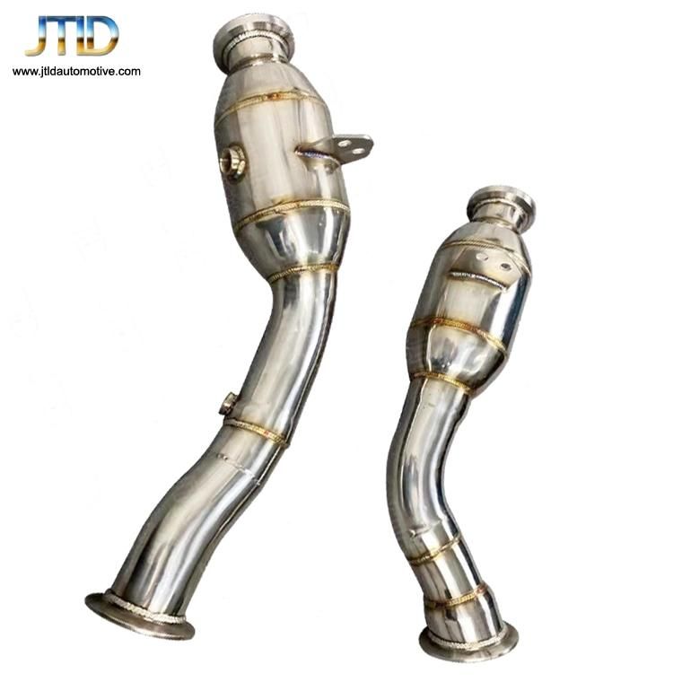 304 Ss Catted Polished Exhaust Downpipe for Benz Glc43